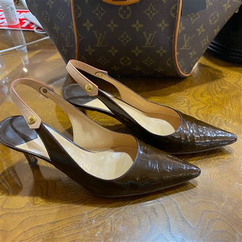 louis vuitton hakken|Louis Vuitton slingback pump.